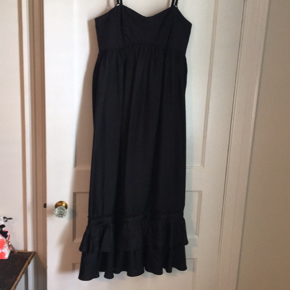Silk black midi dress. French connection.